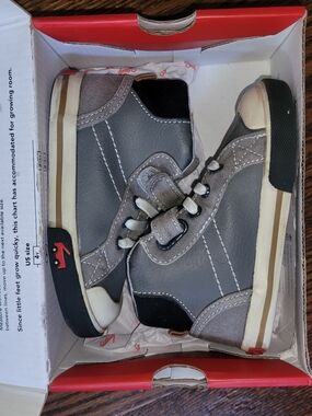 See Kai Run Gray High-Top Kids Sneakers